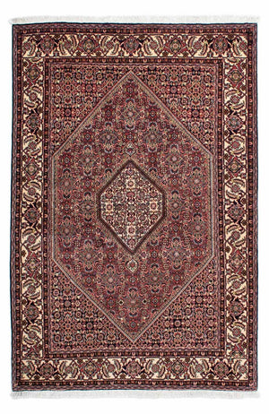 Persisk tæppe - Bijar - 210 x 140 cm - rød