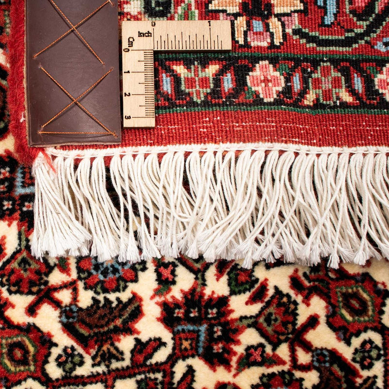 Persisk tæppe - Bijar - 258 x 200 cm - mørkerød