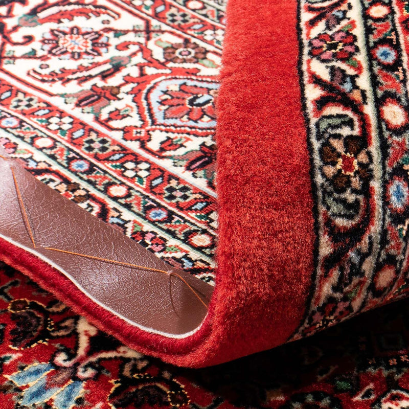 Persisk tæppe - Bijar - 233 x 168 cm - mørkerød