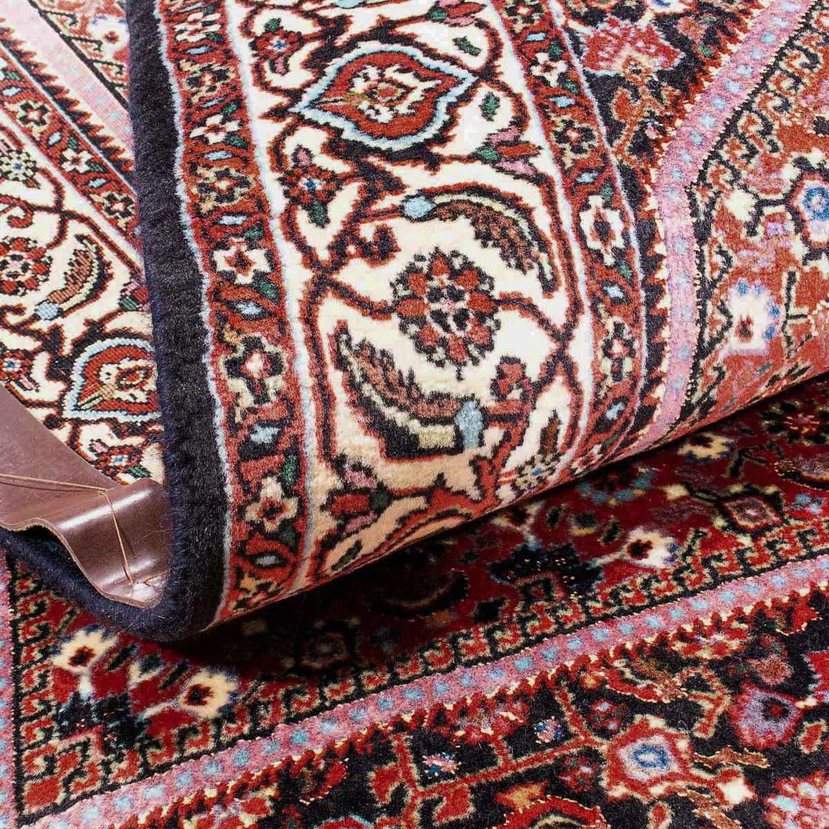 Persisk tæppe - Bijar - 176 x 108 cm - lysrød