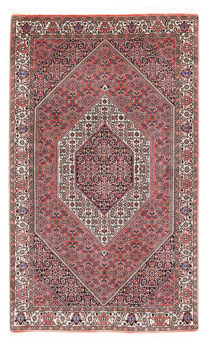 Persisk tæppe - Bijar - 182 x 112 cm - lysrød
