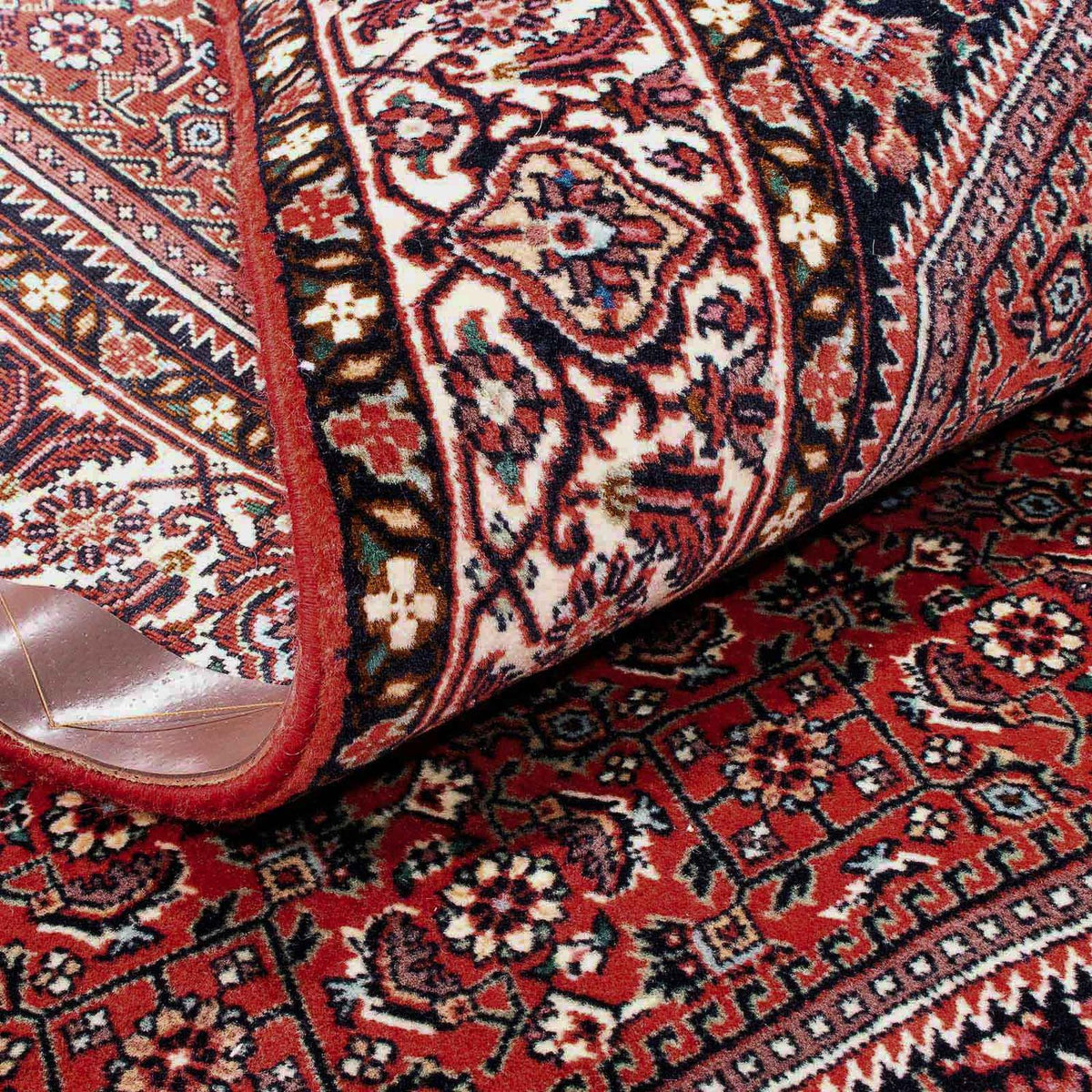 Persisk tæppe - Bijar - 174 x 110 cm - lysrød