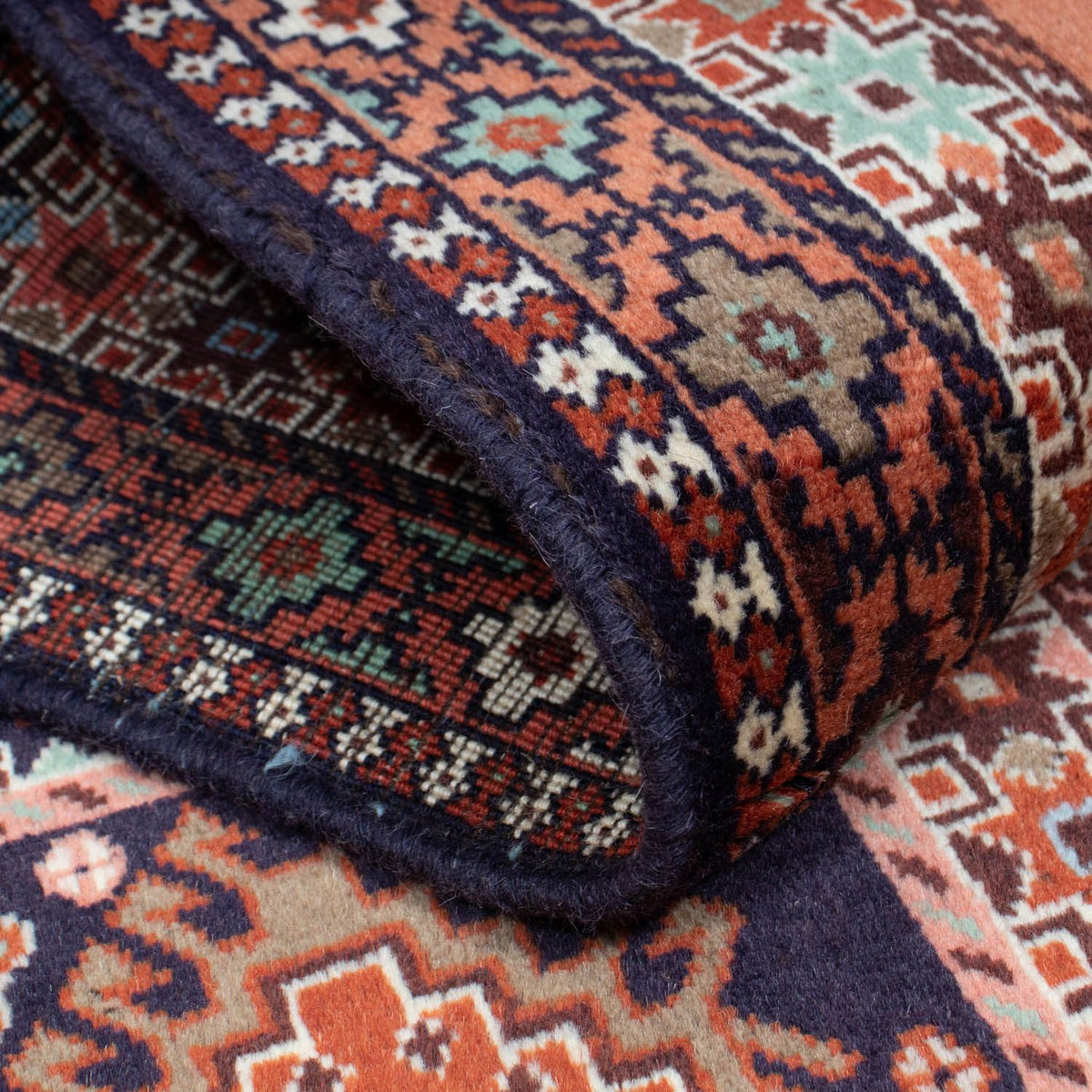 Løber Persisk tæppe - Nomadisk - 198 x 79 cm - lysrød