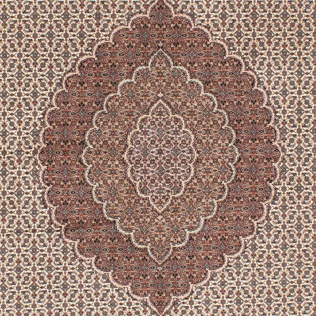 Persisk tæppe - Tabriz - 237 x 168 cm - lys brun