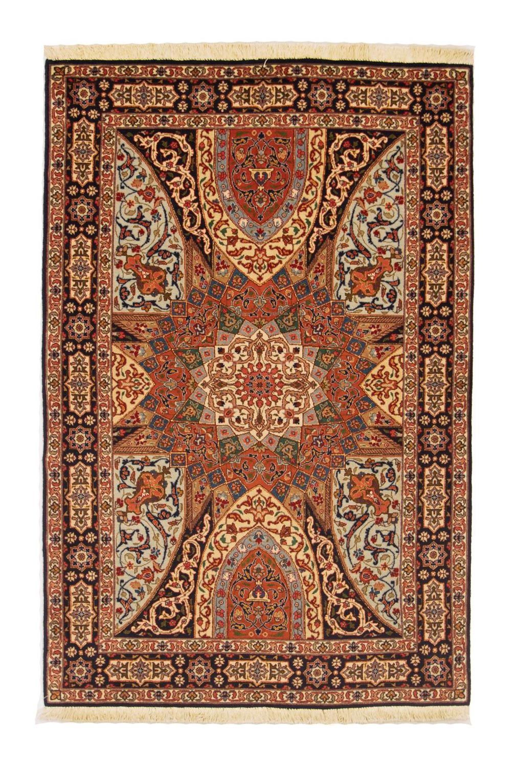 Persisk tæppe - Tabriz - Royal - 153 x 100 cm - flerfarvet