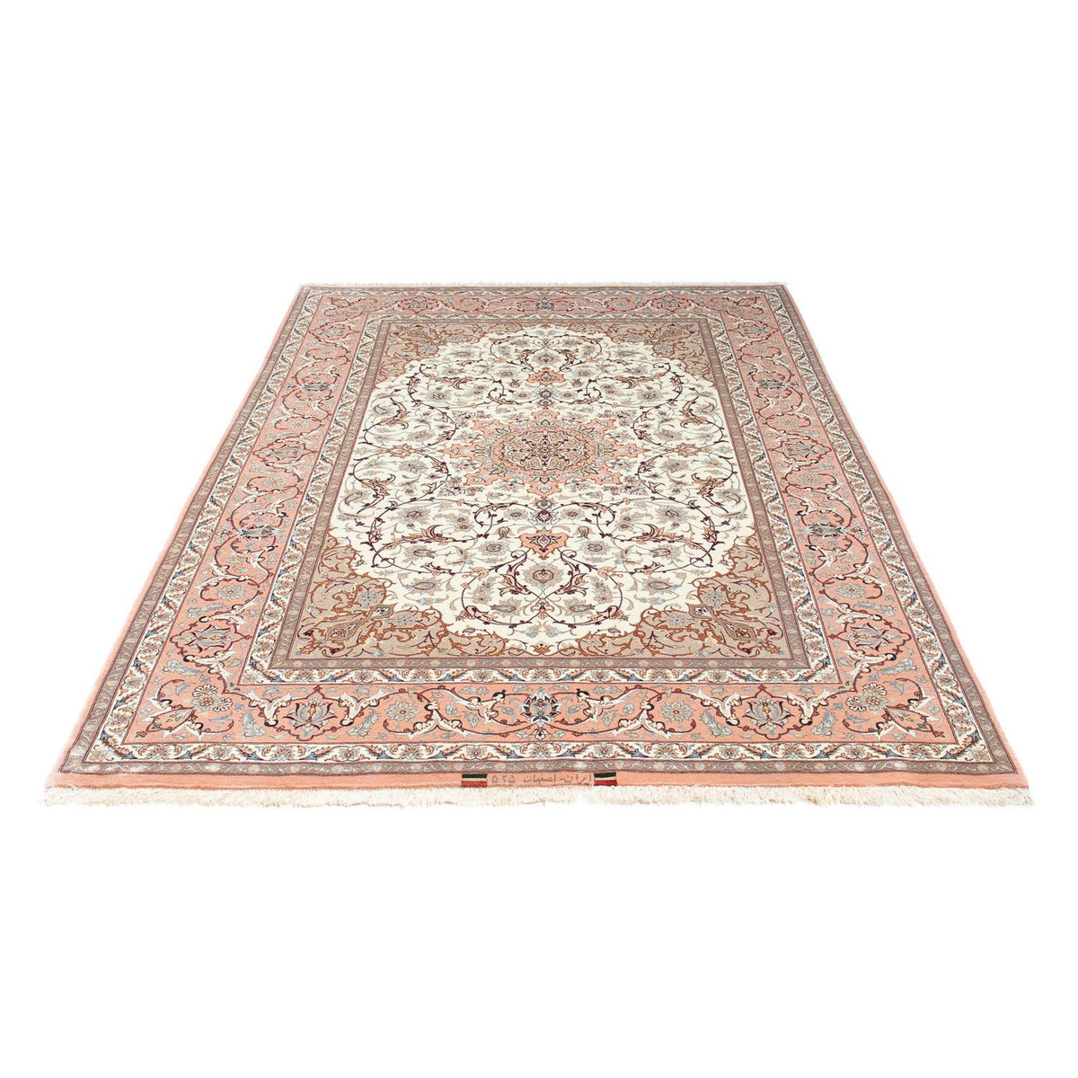 Persisk tæppe - Isfahan - Premium - 225 x 150 cm - beige