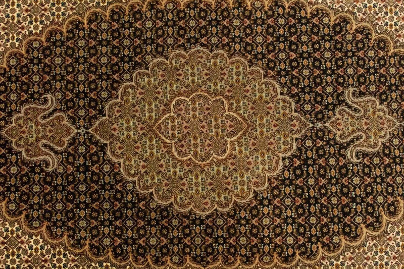Persisk tæppe - Tabriz - Royal - 151 x 102 cm - mørkeblå