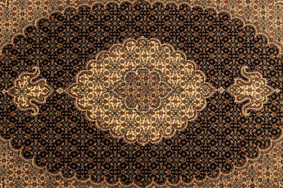 Persisk tæppe - Tabriz - Royal - 150 x 102 cm - mørkeblå