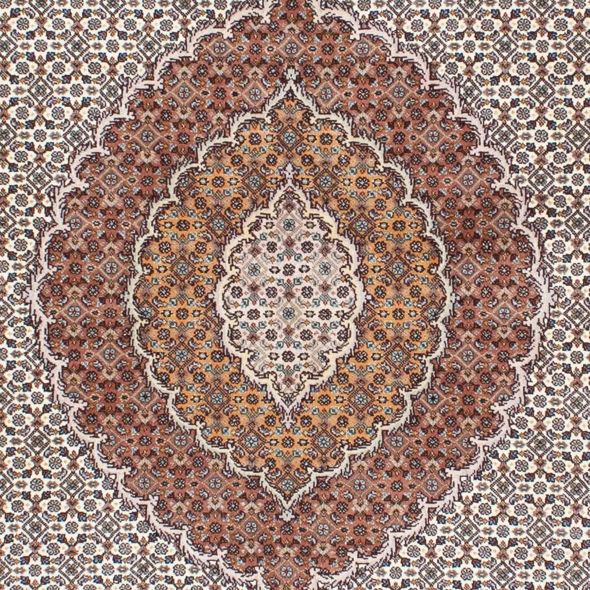 Persisk tæppe - Tabriz - 202 x 151 cm - beige