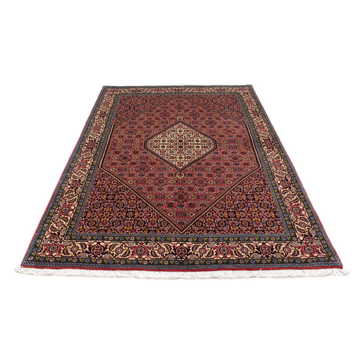 Persisk tæppe - Bijar - 225 x 141 cm - rød
