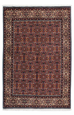 Persisk tæppe - Bijar - 210 x 139 cm - rød
