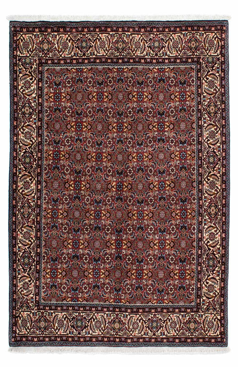 Persisk tæppe - Bijar - 210 x 139 cm - rød