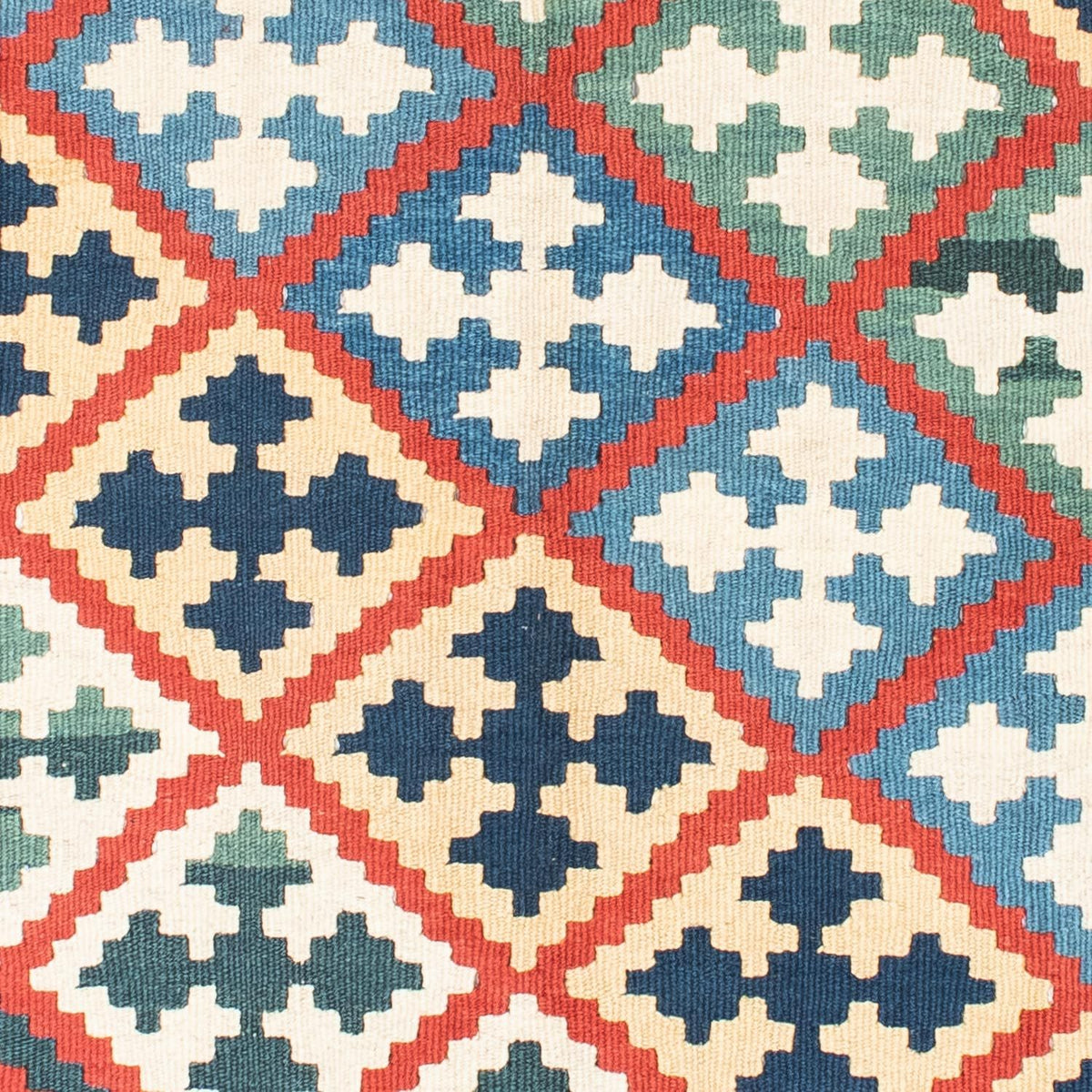 Kelim-tæppe - orientalsk - 175 x 124 cm - blå