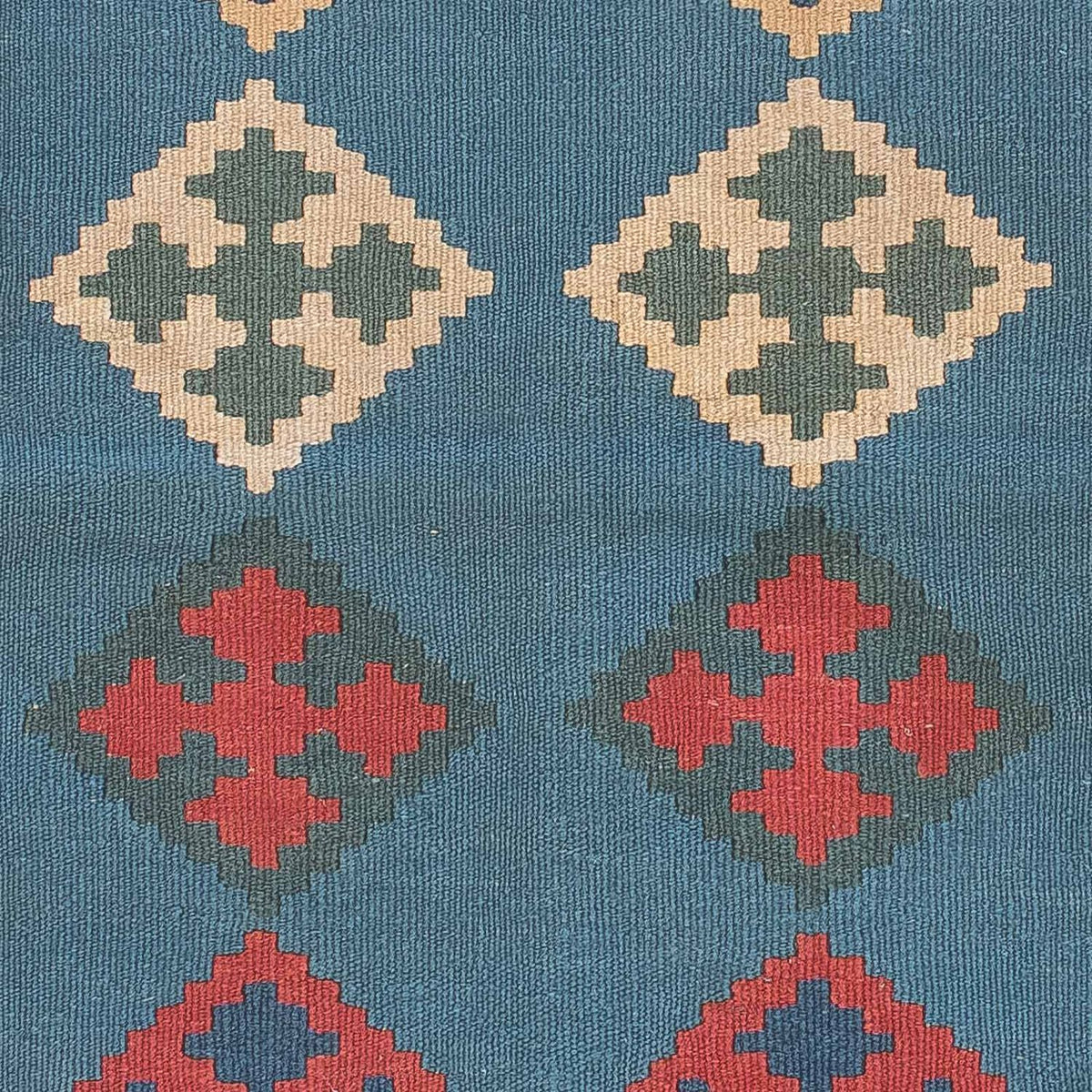 Kelim-tæppe - orientalsk - 170 x 117 cm - blå