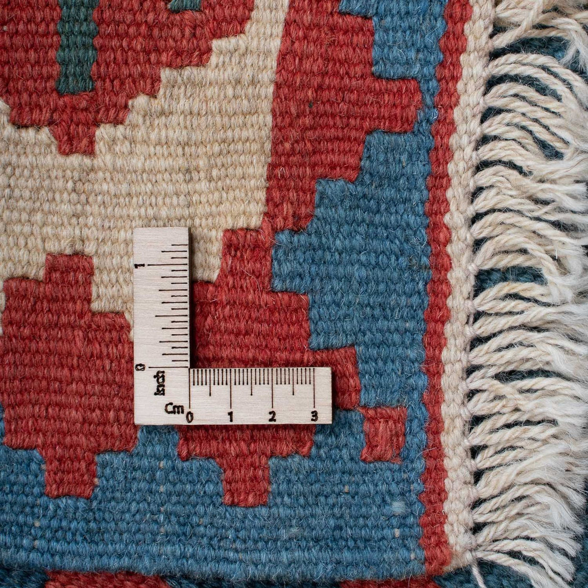 Kelim-tæppe - orientalsk - 170 x 117 cm - blå