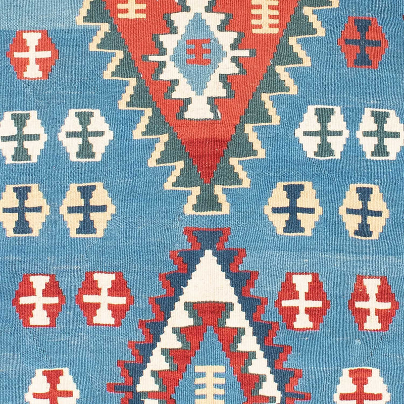 Kelim-tæppe - orientalsk - 173 x 118 cm - blå