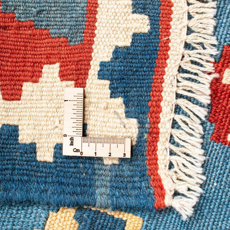 Kelim-tæppe - orientalsk - 173 x 118 cm - blå