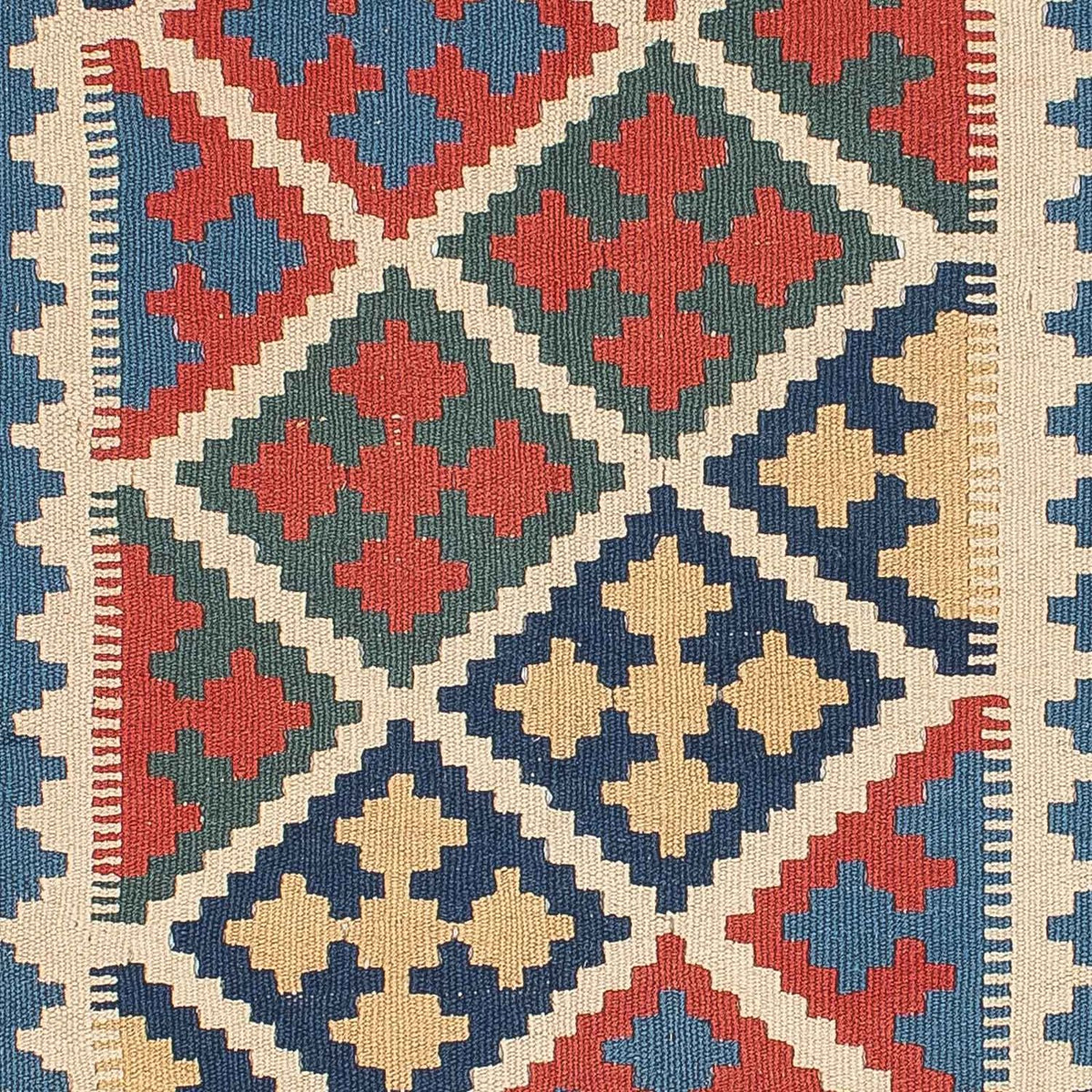 Kelim-tæppe - orientalsk - 174 x 115 cm - blå