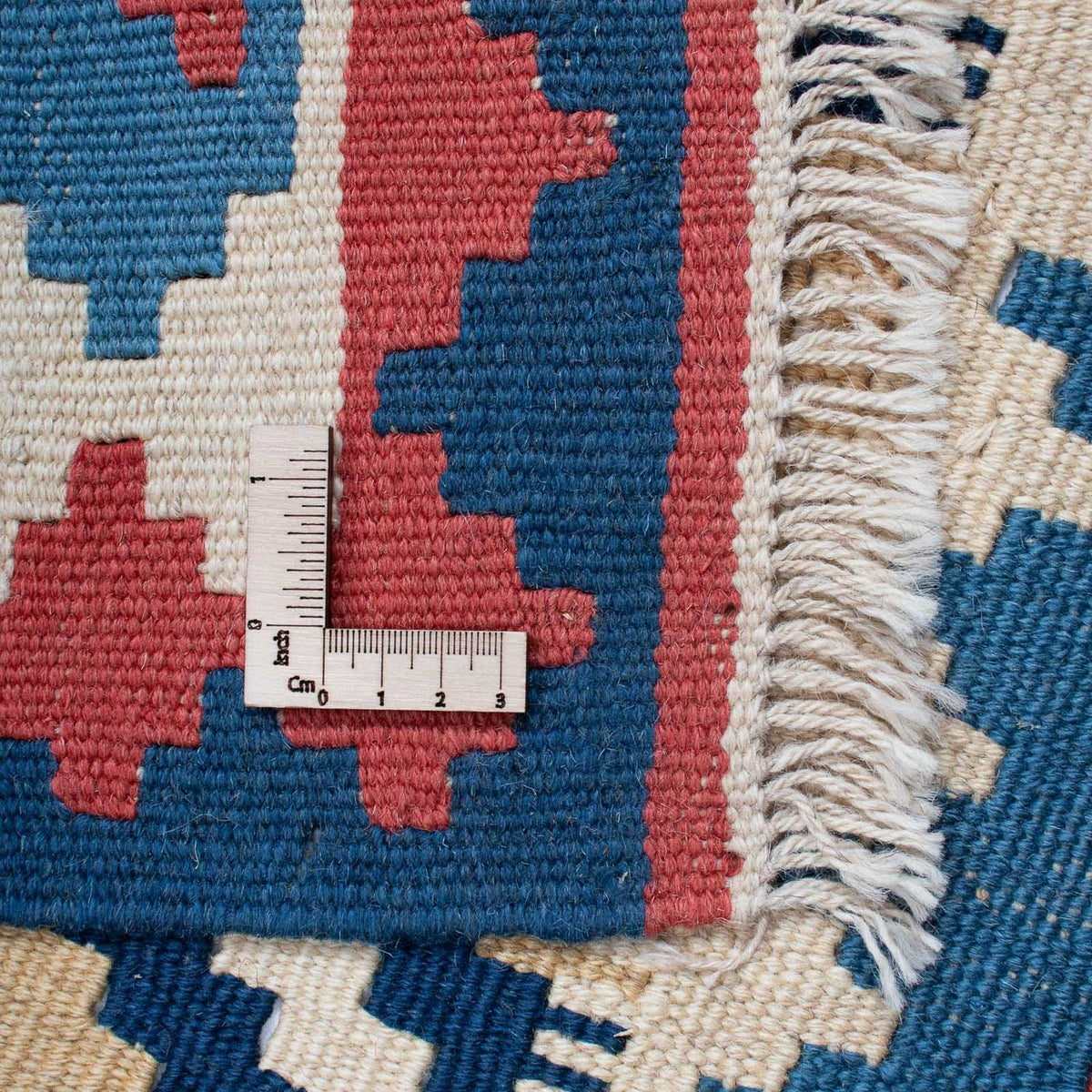 Kelim-tæppe - orientalsk - 174 x 115 cm - blå