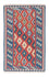 Kelim-tæppe - orientalsk - 177 x 117 cm - blå