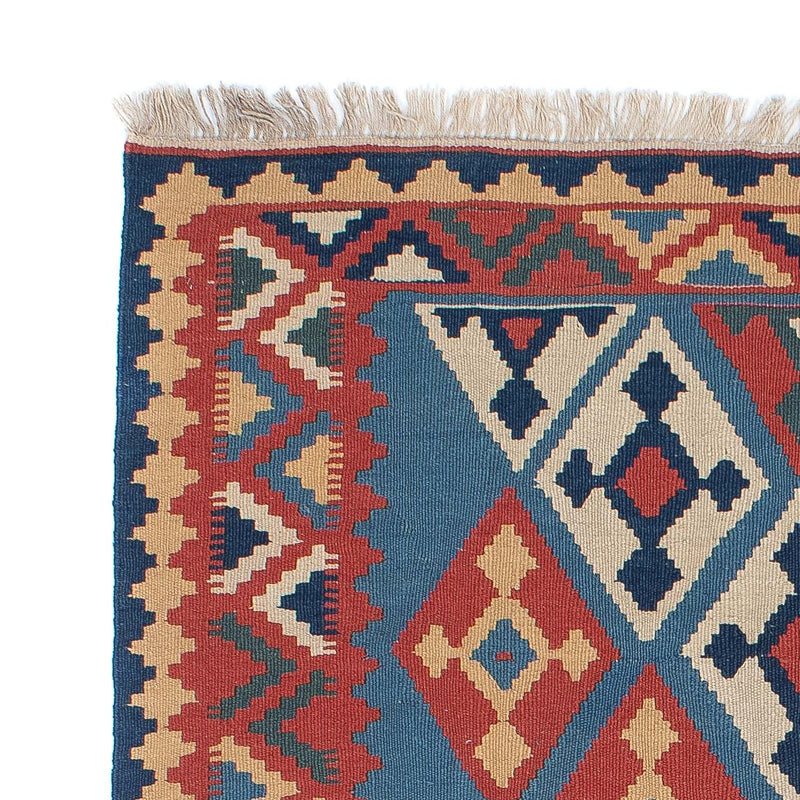 Kelim-tæppe - orientalsk - 183 x 123 cm - blå