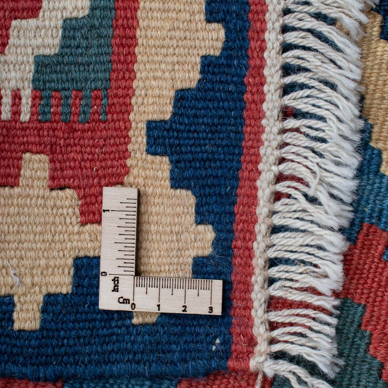 Kelim-tæppe - orientalsk - 183 x 123 cm - blå