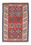 Kelim-tæppe - orientalsk - 156 x 105 cm - mørkerød