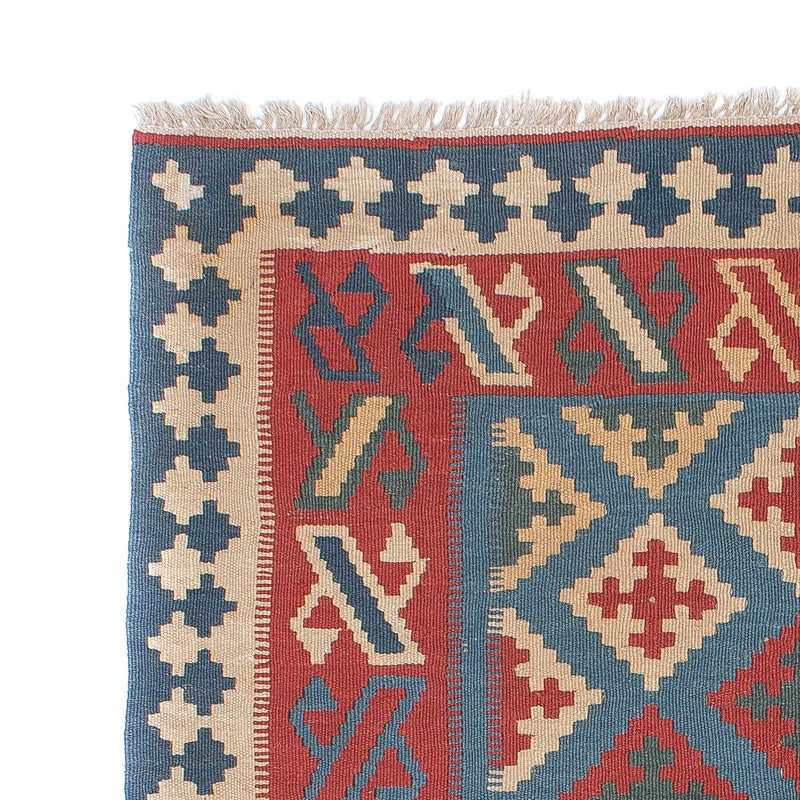 Kelim-tæppe - orientalsk - 178 x 128 cm - blå