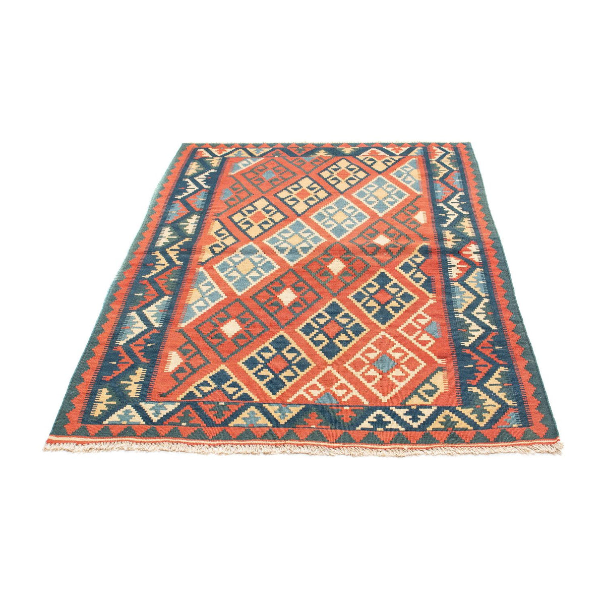 Kelim-tæppe - orientalsk - 156 x 105 cm - rust