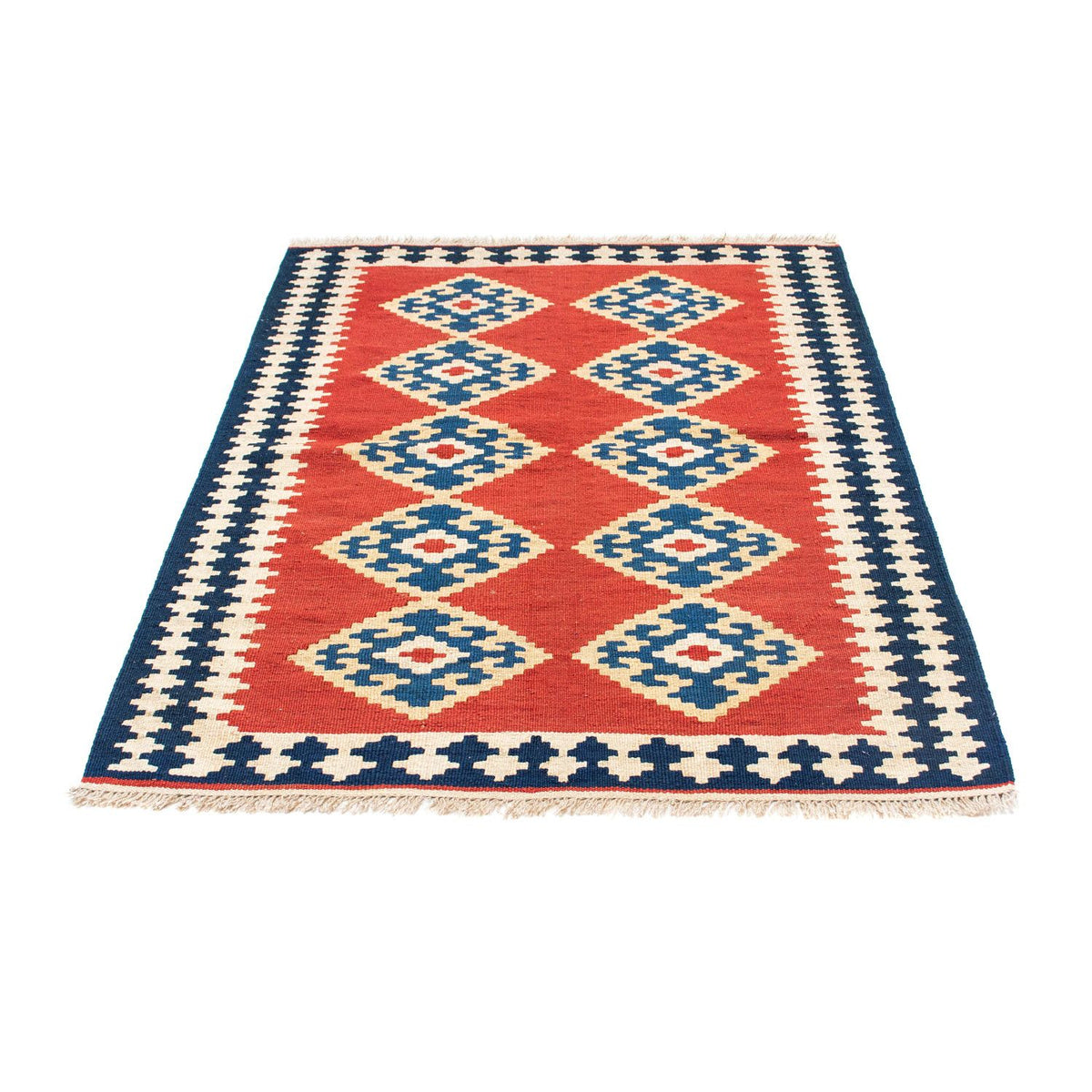 Kelim-tæppe - orientalsk - 148 x 108 cm - rød