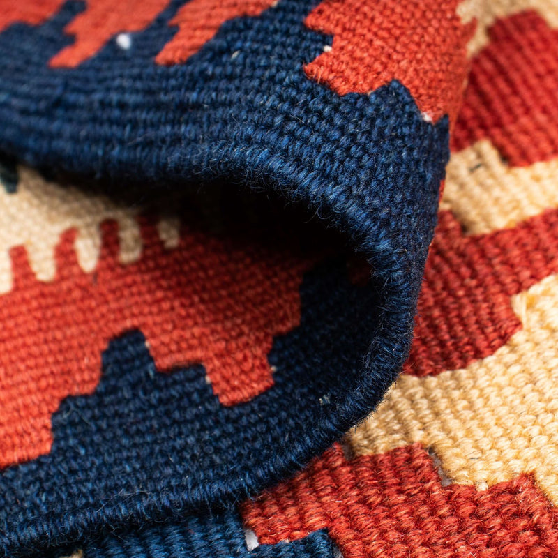 Kelim-tæppe - orientalsk - 160 x 112 cm - rød