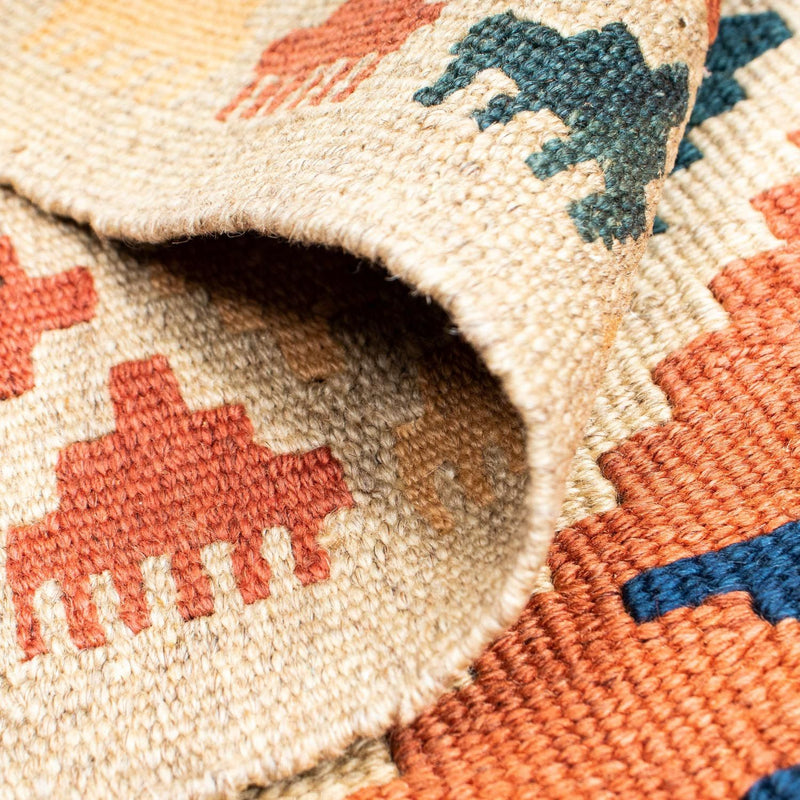 Kelim-tæppe - orientalsk - 148 x 106 cm - brun