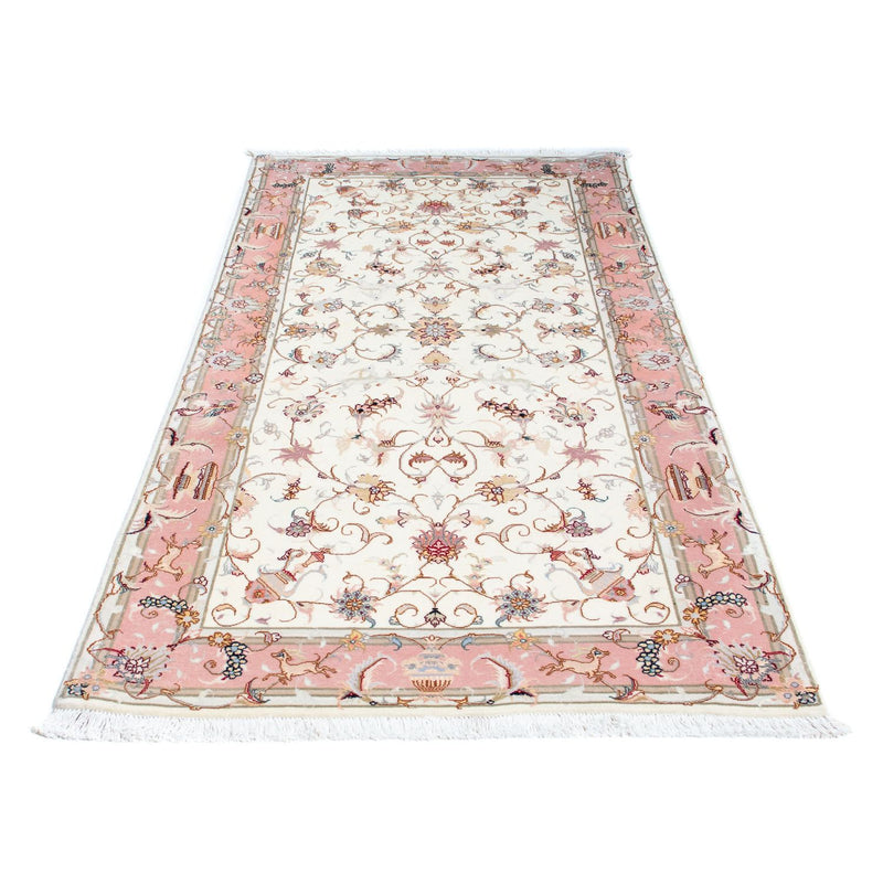 Løber Persisk tæppe - Tabriz - Royal - 202 x 100 cm - beige