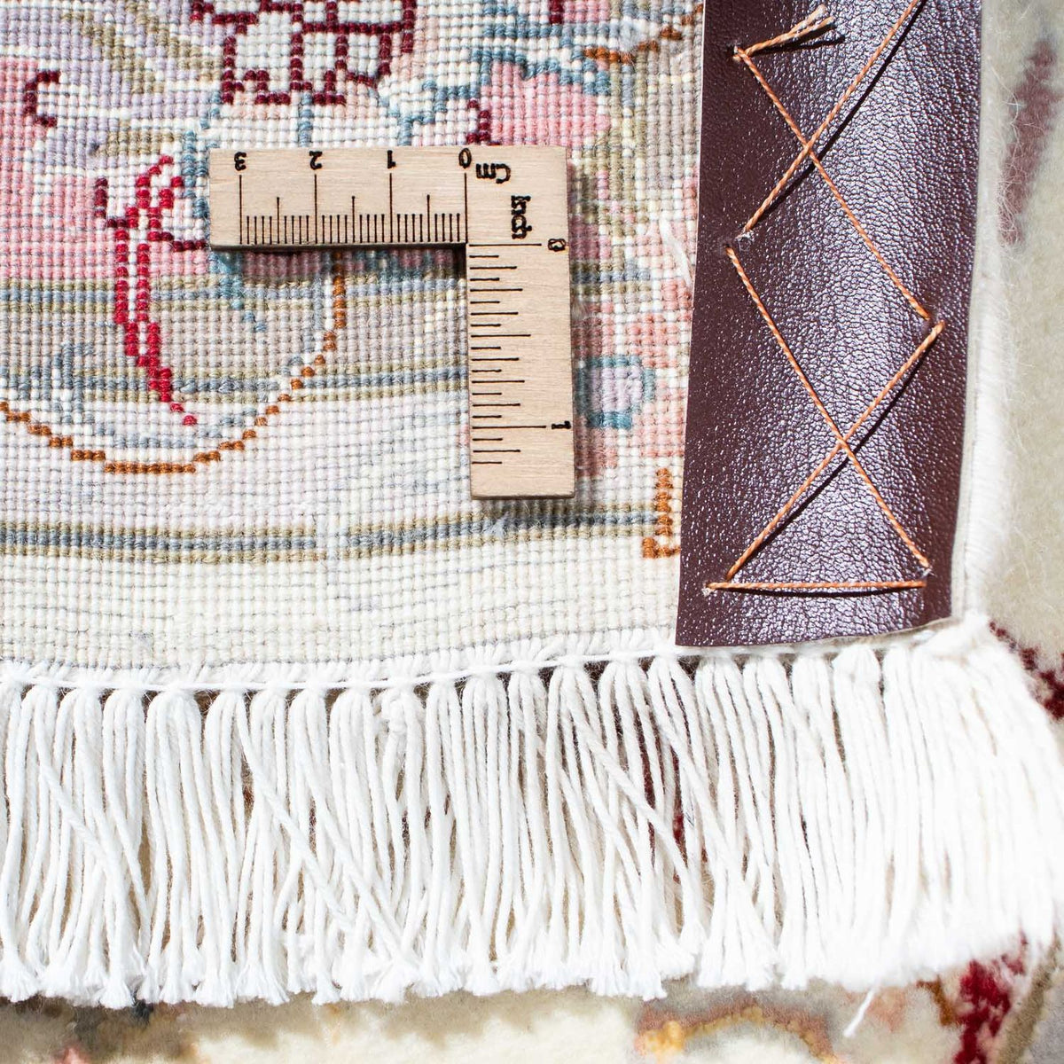 Løber Persisk tæppe - Tabriz - Royal - 202 x 100 cm - beige