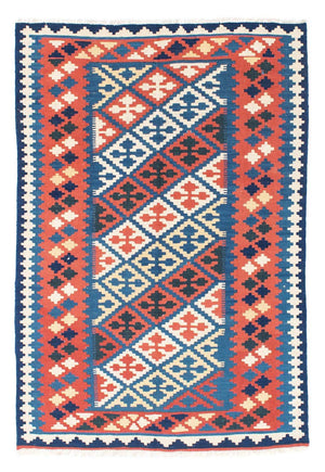 Kelim-tæppe - orientalsk - 170 x 115 cm - blå