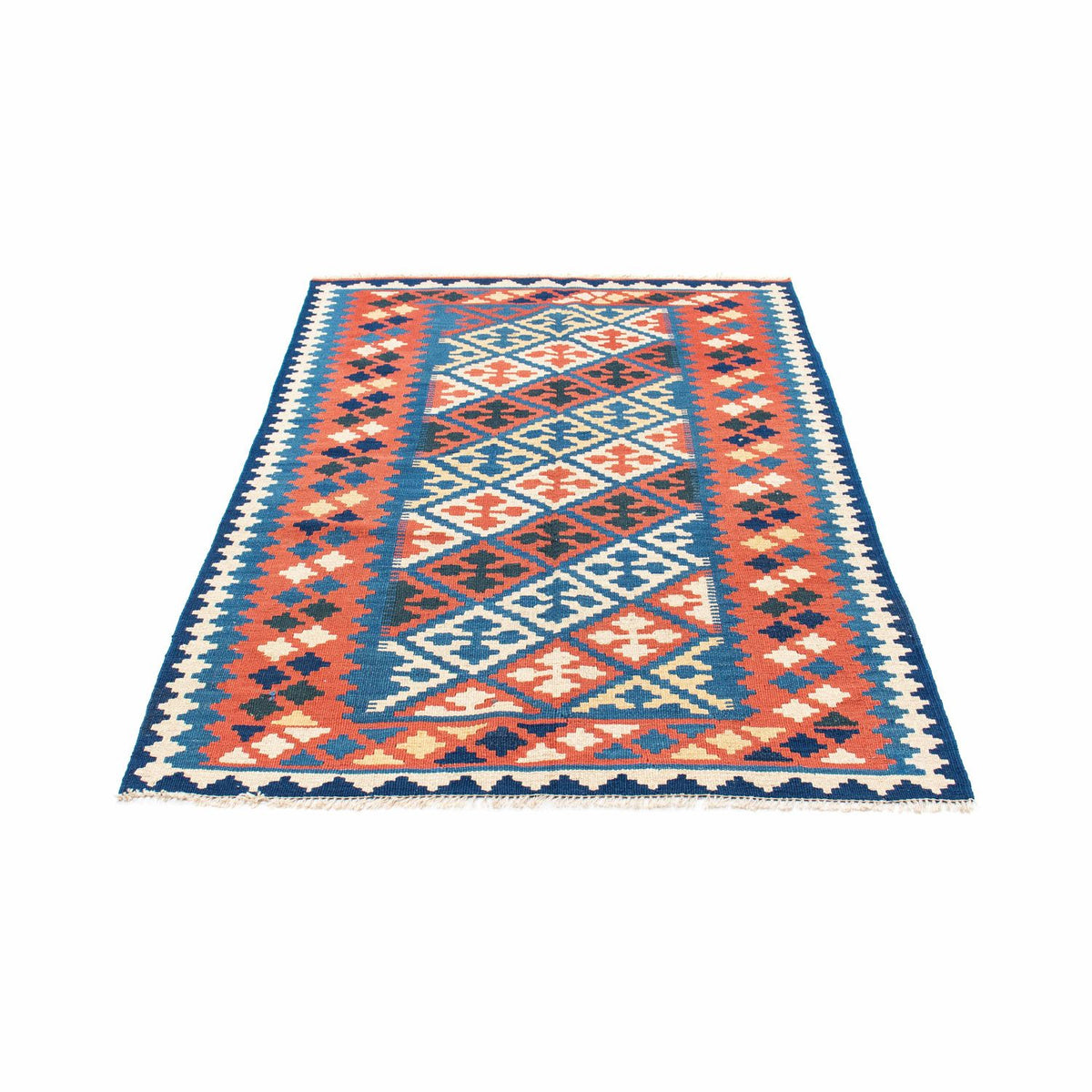 Kelim-tæppe - orientalsk - 170 x 115 cm - blå