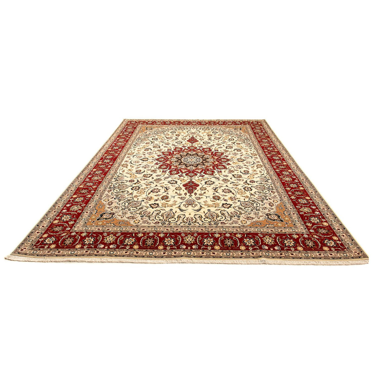 Persisk tæppe - Tabriz - Royal - 358 x 250 cm - beige