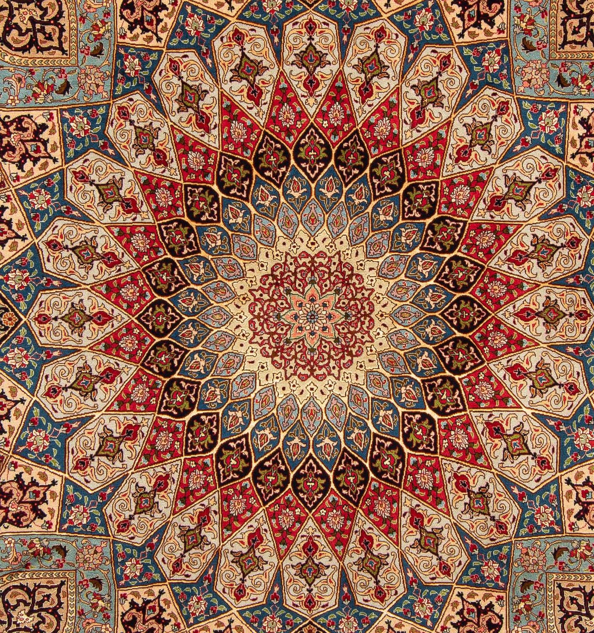 Persisk tæppe - Tabriz - Royal - 255 x 206 cm - lys brun