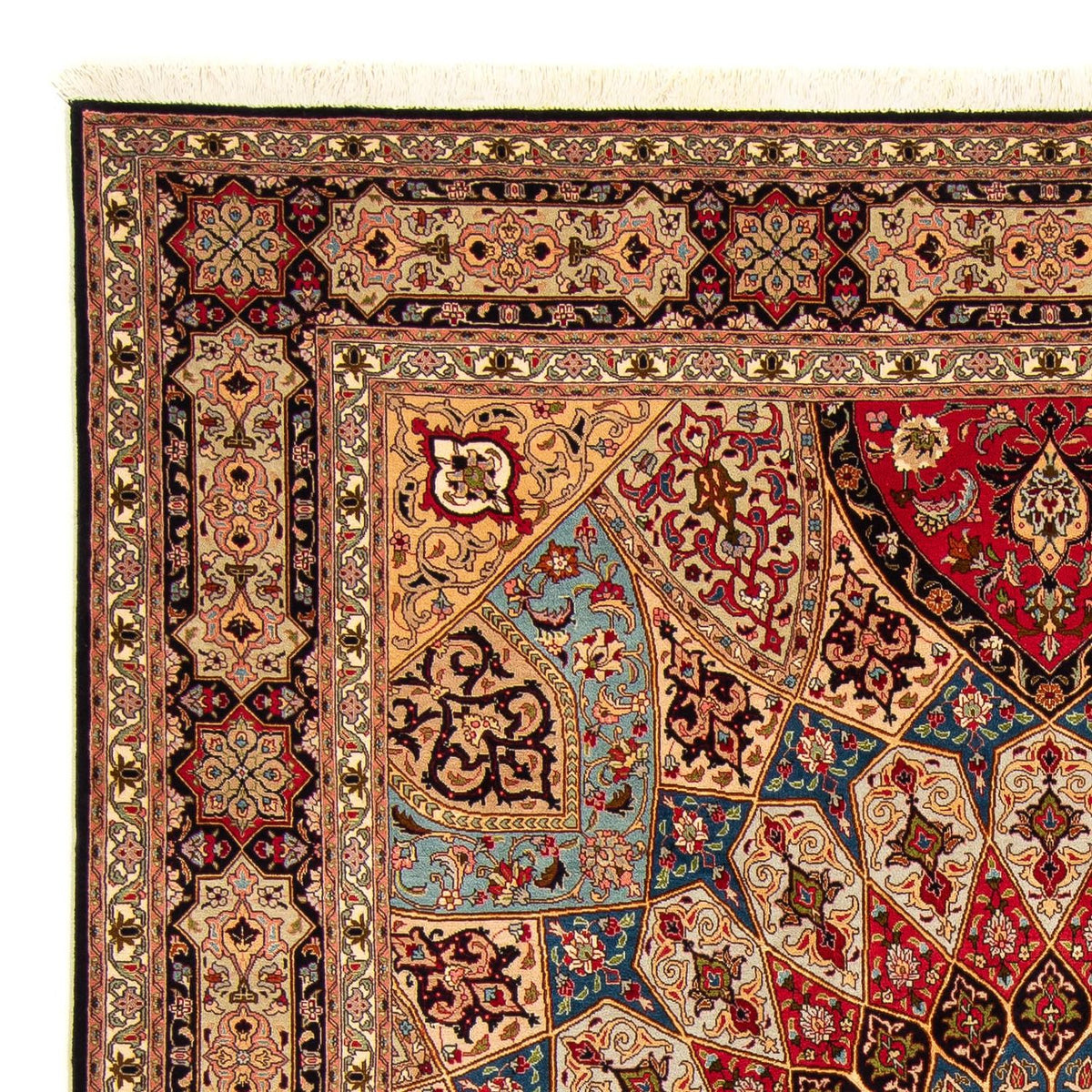 Persisk tæppe - Tabriz - Royal - 255 x 206 cm - lys brun