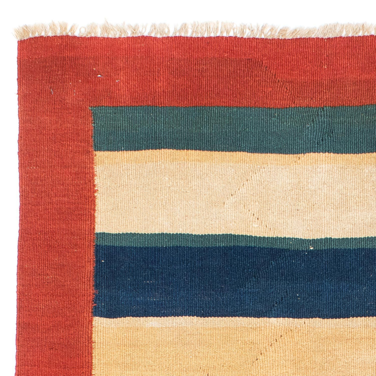 Kelim-tæppe - orientalsk - 198 x 152 cm - rød