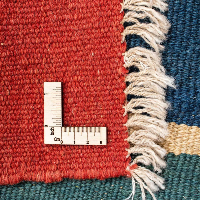 Kelim-tæppe - orientalsk - 198 x 152 cm - rød