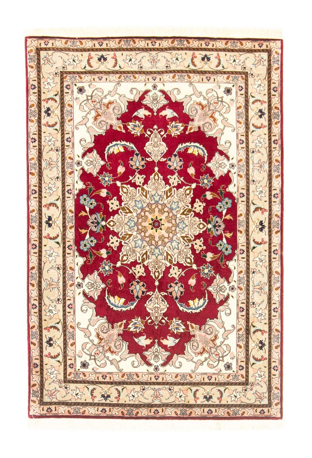 Persisk tæppe - Tabriz - Royal - 147 x 100 cm - rød