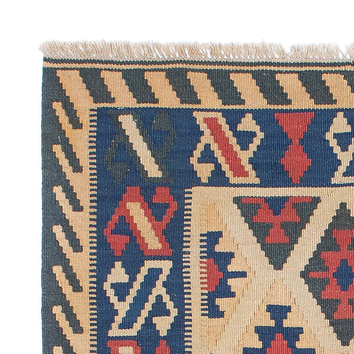 Kelim-tæppe - orientalsk - 147 x 105 cm - flerfarvet