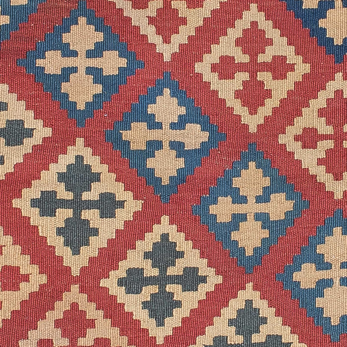 Kelim-tæppe - orientalsk - 143 x 117 cm - flerfarvet