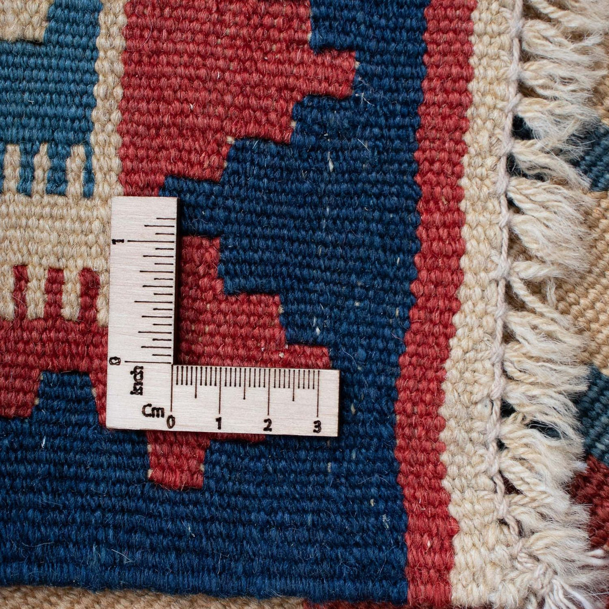Kelim-tæppe - orientalsk - 143 x 117 cm - flerfarvet