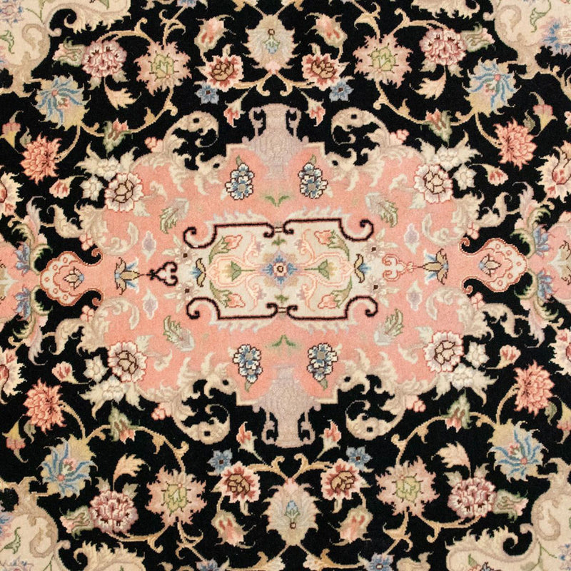 Persisk tæppe - Tabriz - Royal - 154 x 104 cm - sort