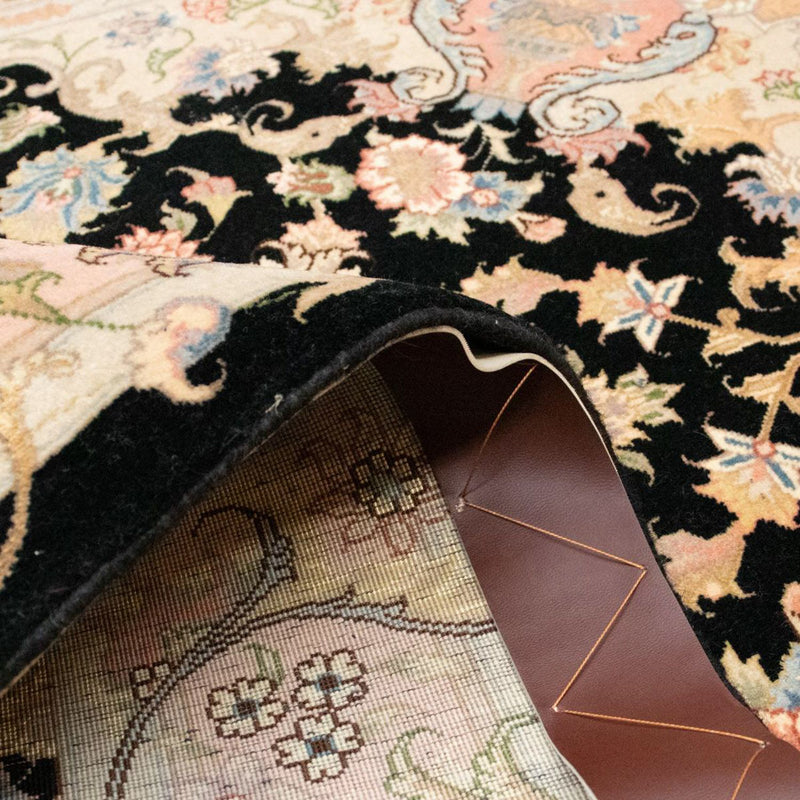 Persisk tæppe - Tabriz - Royal - 154 x 104 cm - sort