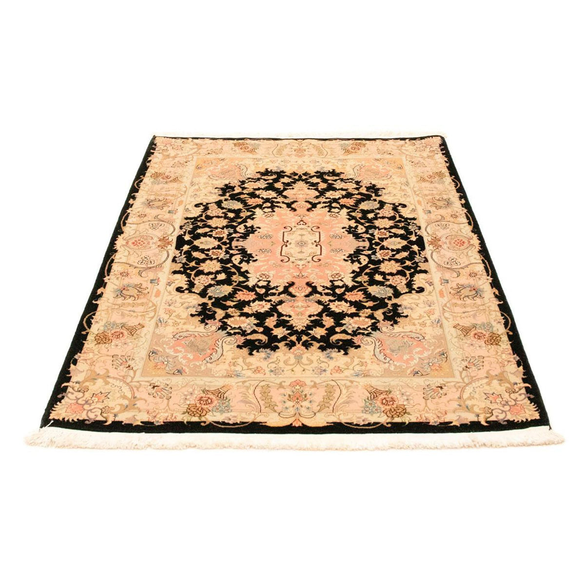 Persisk tæppe - Tabriz - Royal - 154 x 104 cm - sort