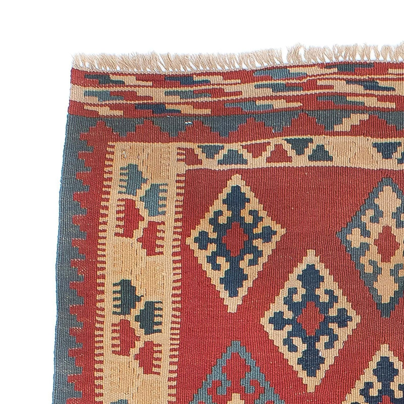 Kelim-tæppe - orientalsk - 161 x 96 cm - mørkerød