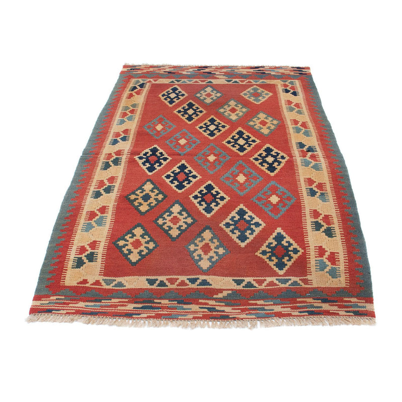 Kelim-tæppe - orientalsk - 161 x 96 cm - mørkerød